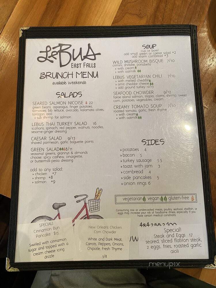 Lebus East Falls - Philadelphia, PA menu_pic