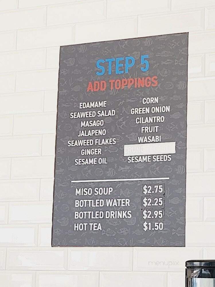 The Poke Cafe - Oceanside, CA menu_pic