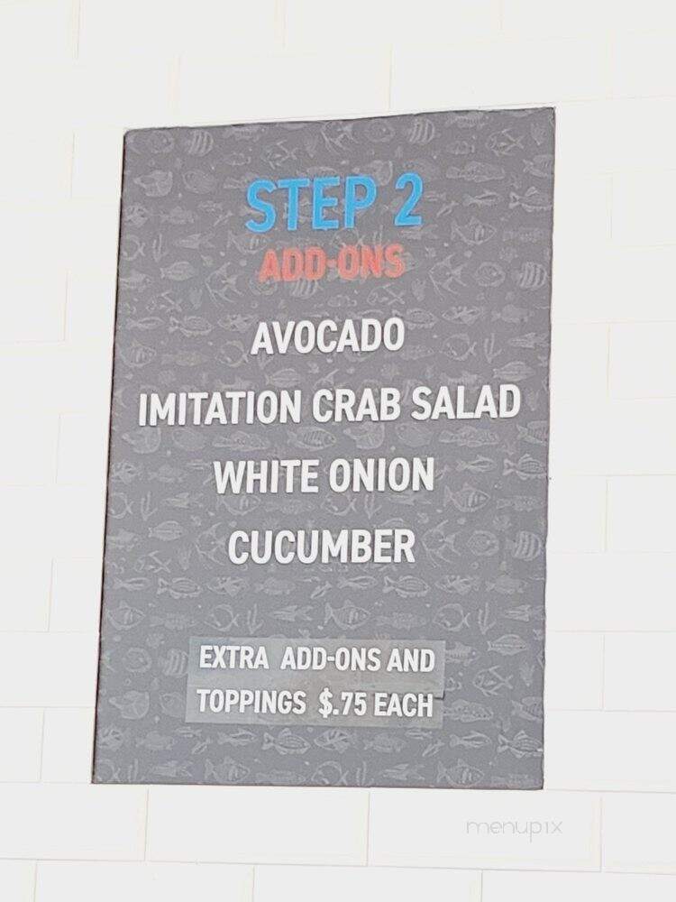 The Poke Cafe - Oceanside, CA menu_pic