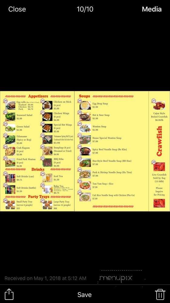 Hibachi Xpress - Fort Worth, TX menu_pic