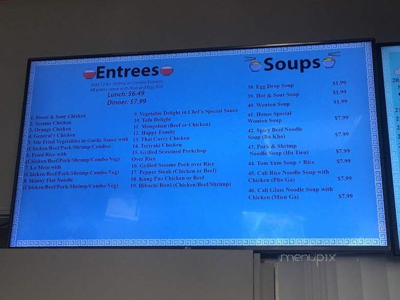 Hibachi Xpress - Fort Worth, TX menu_pic