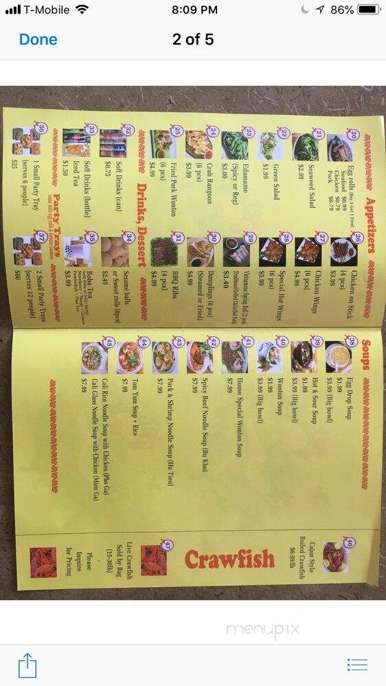Hibachi Xpress - Fort Worth, TX menu_pic