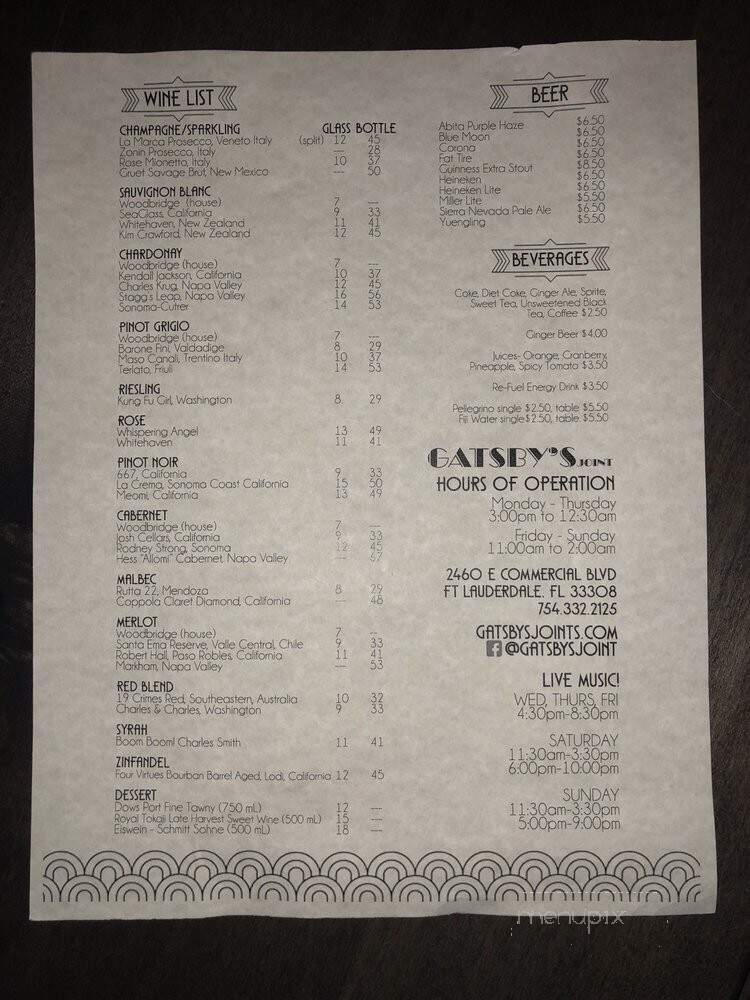 Gatsby's Joint - Fort Lauderdale, FL