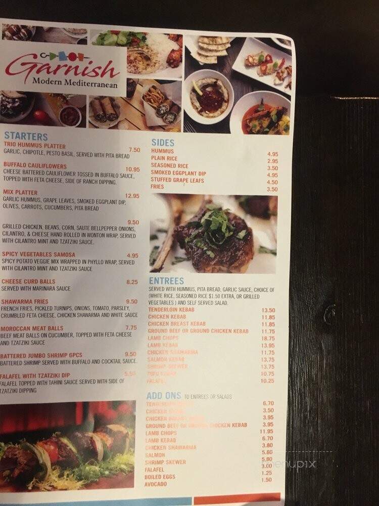 Garnish Modern Mediterranean - Rancho Cucamonga, CA menu_pic