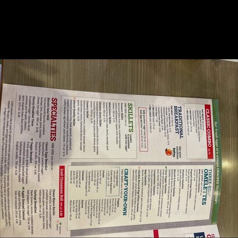 Jimmy's Egg - Killeen, TX menu_pic
