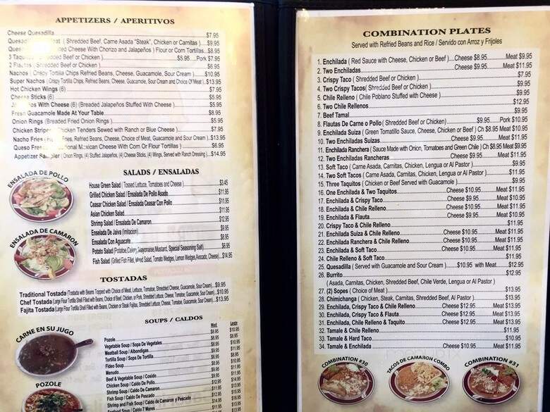 Mauricio's Mexican food and Pizza - Covina, CA menu_pic