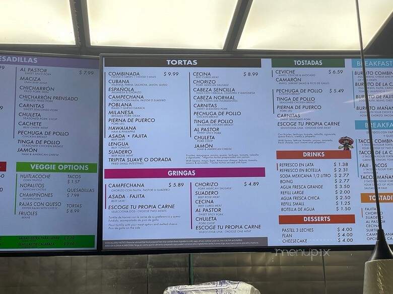 La Salsa Verde - Dallas, TX menu_pic