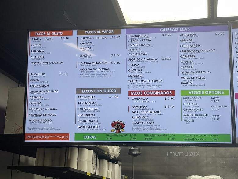 La Salsa Verde - Dallas, TX menu_pic