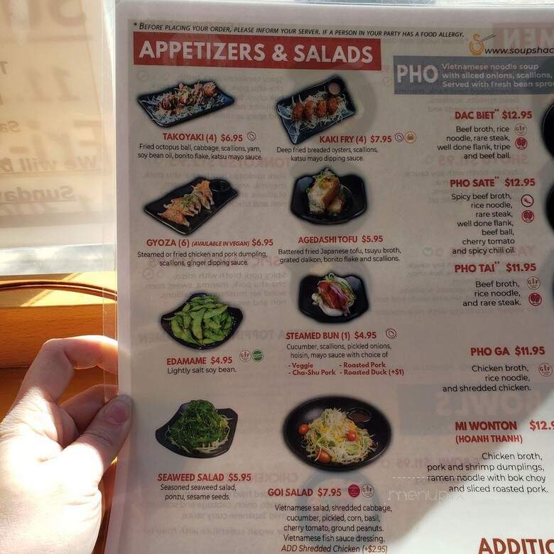 Soup Shack - Boston, MA menu_pic