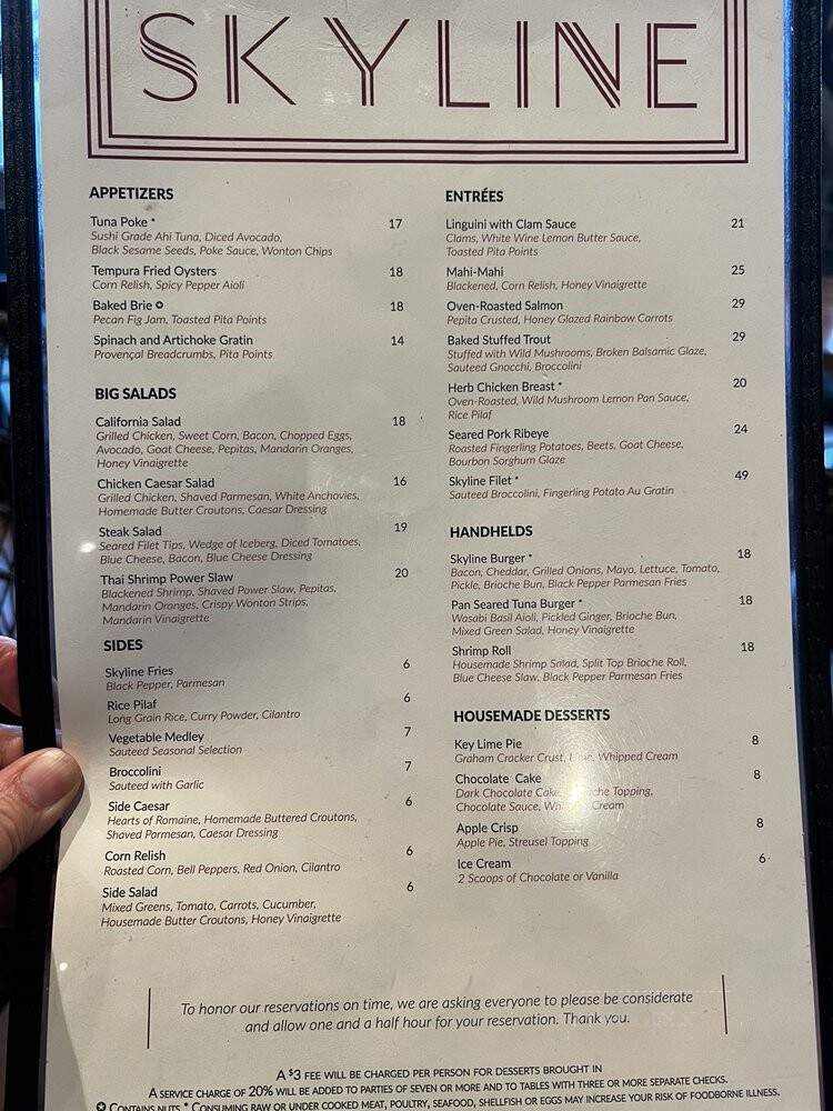 Skyline - Lynchburg, VA menu_pic