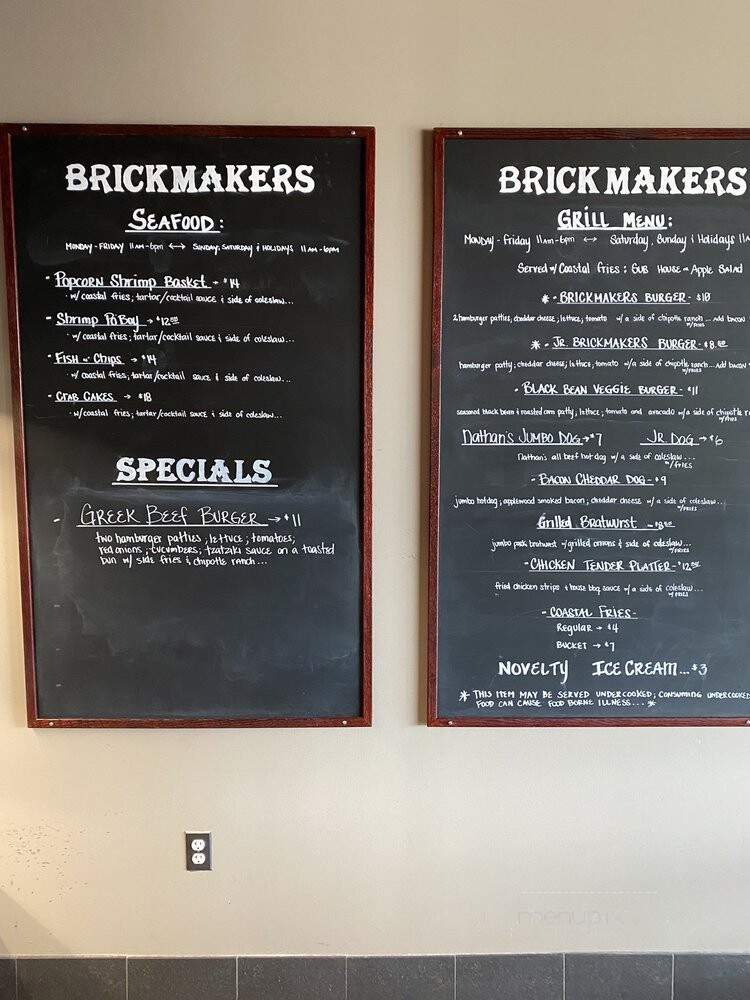 Brickmakers Cafe - Lorton, VA menu_pic