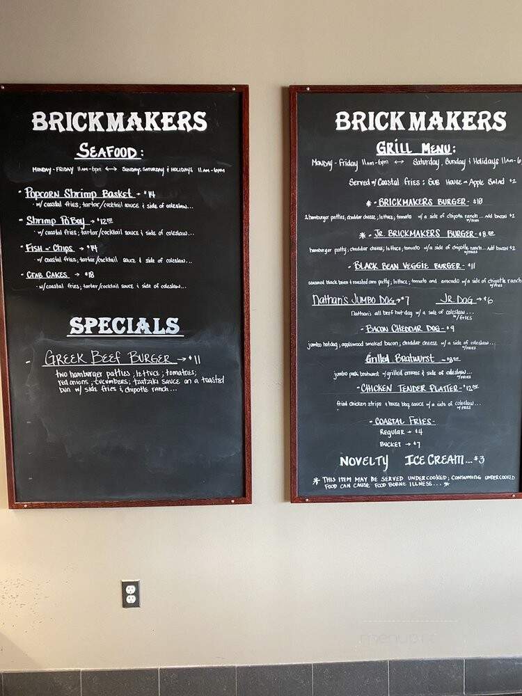 Brickmakers Cafe - Lorton, VA menu_pic