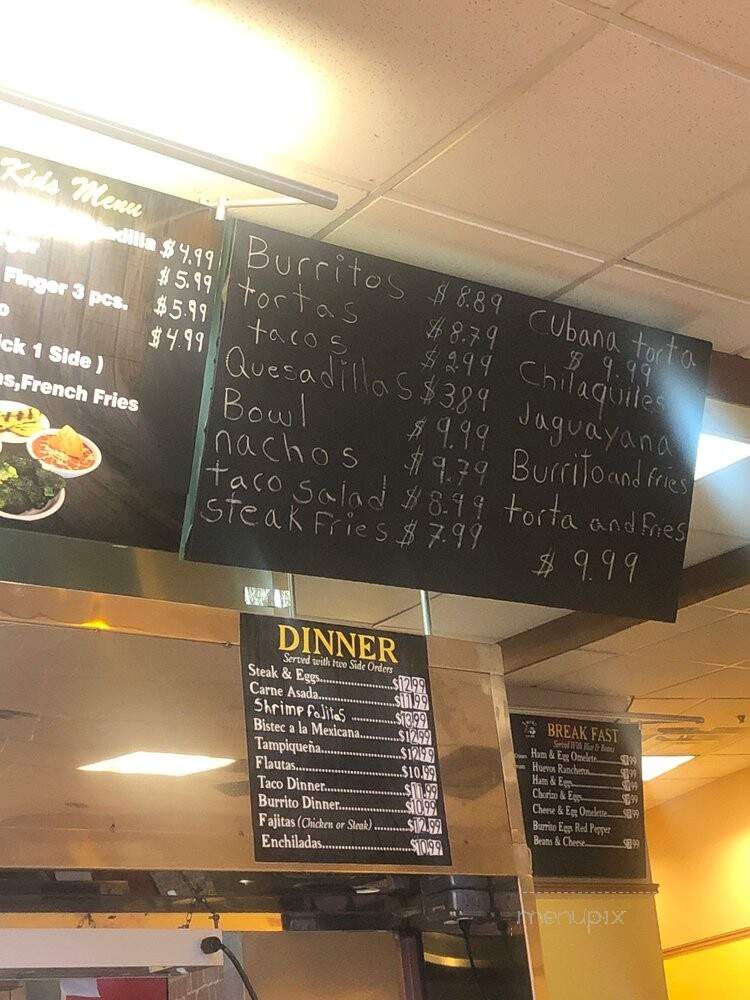 Burrito Grill - Winfield, IL menu_pic