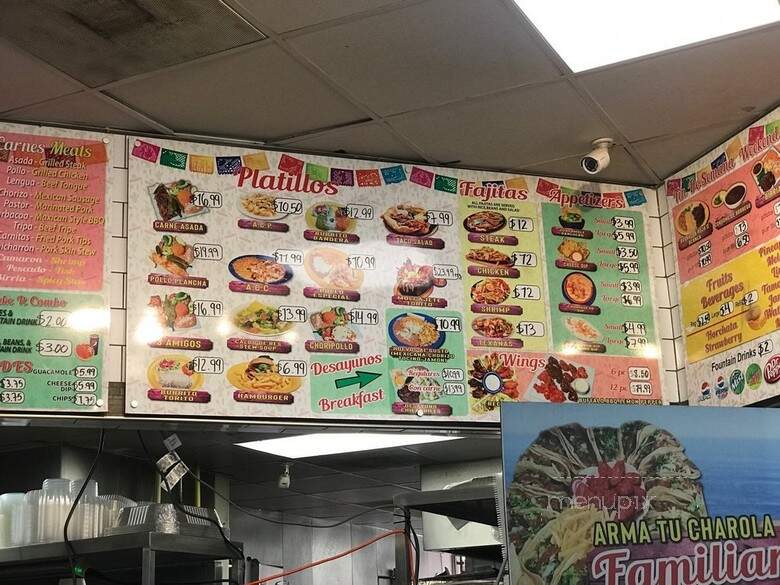 El Torito Taqueria - Greensboro, NC menu_pic