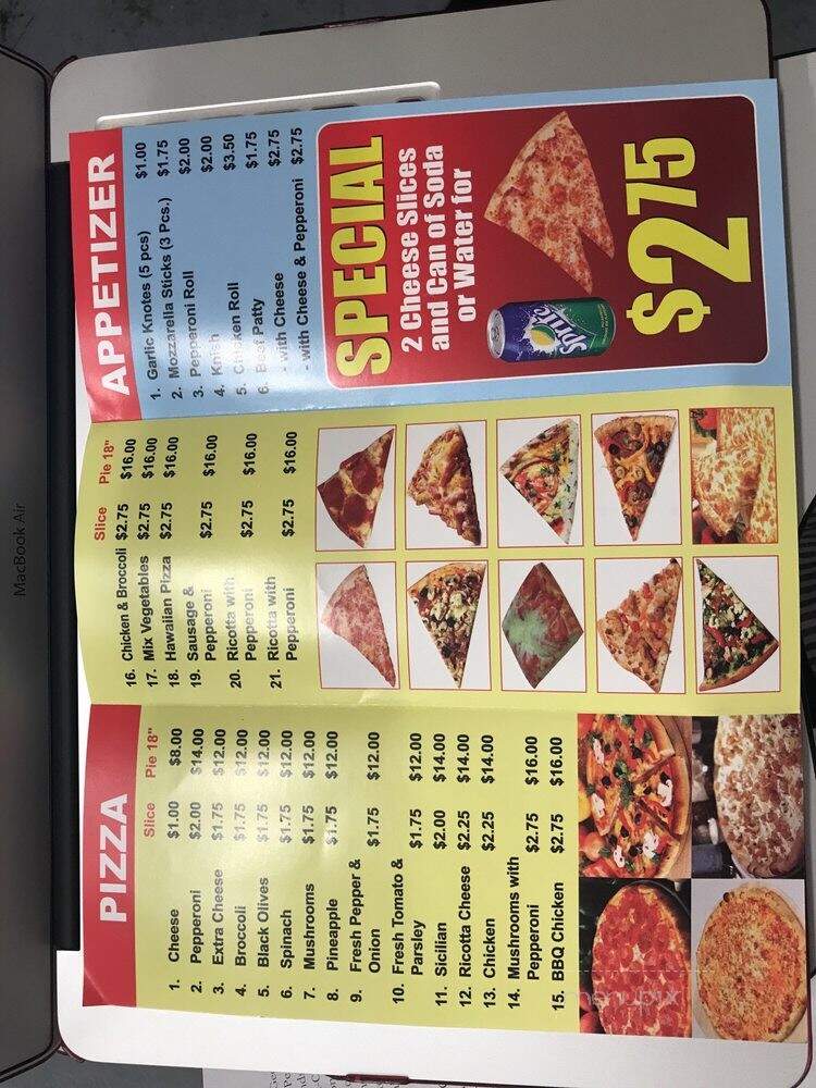 Famous Pizza - New York, NY menu_pic