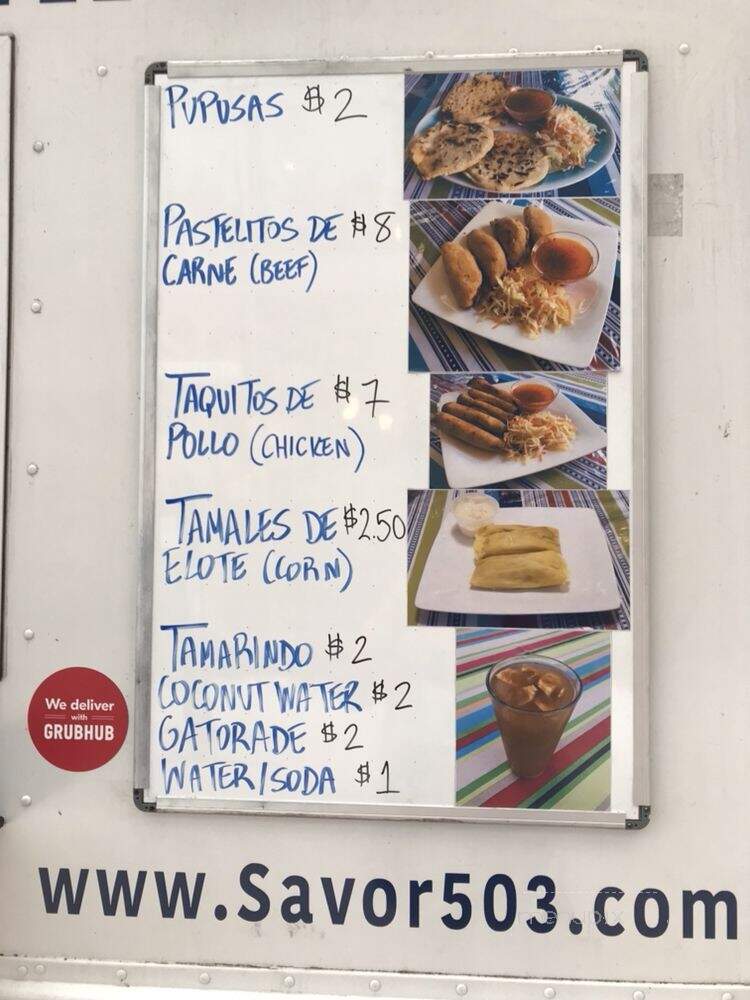 Savor Salvadoreno - Arlington, VA menu_pic