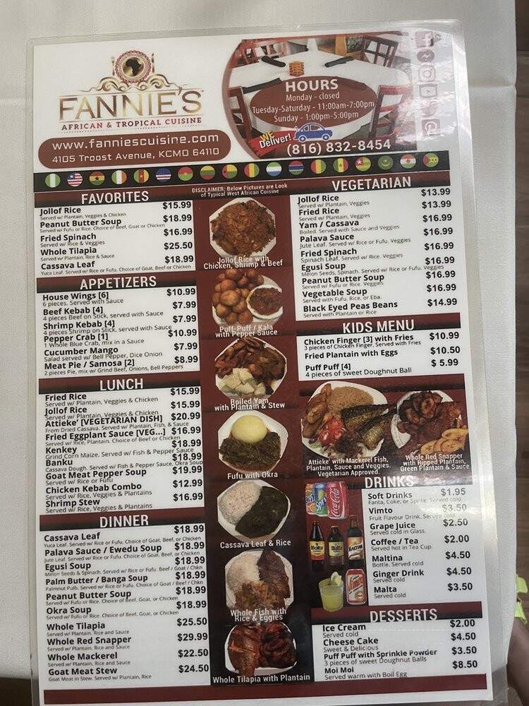 Fannie's African & Tropical Cuisine - Kansas City, MO