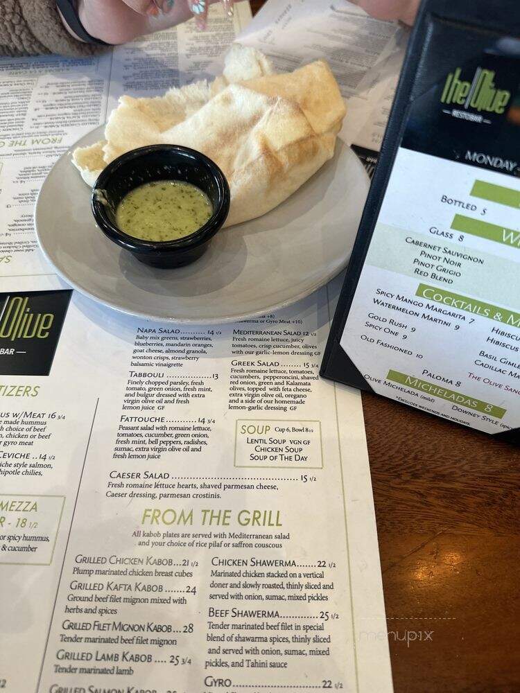 The Olive Restobar - Downey, CA menu_pic
