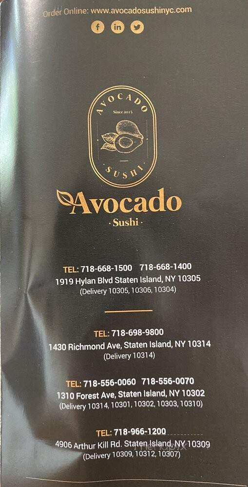 Avocado Sushi - Staten Island, NY