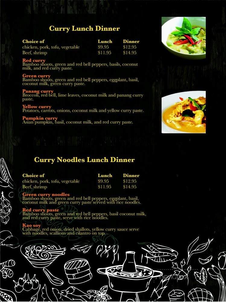 Real Thai Cuisine - Cranberry Township, PA menu_pic