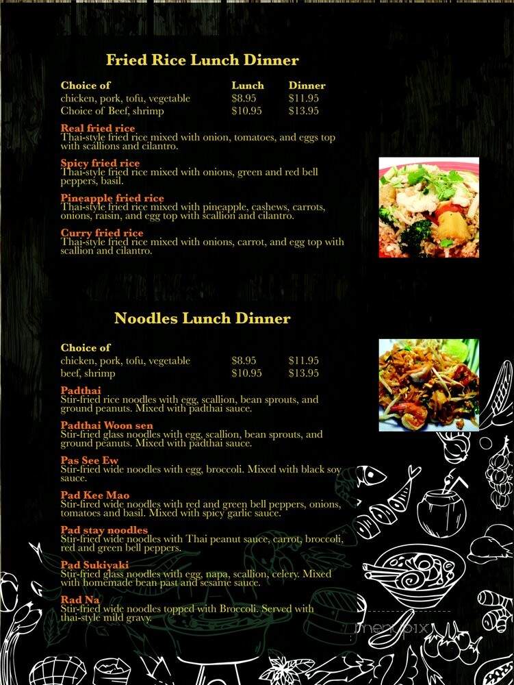 Real Thai Cuisine - Cranberry Township, PA menu_pic