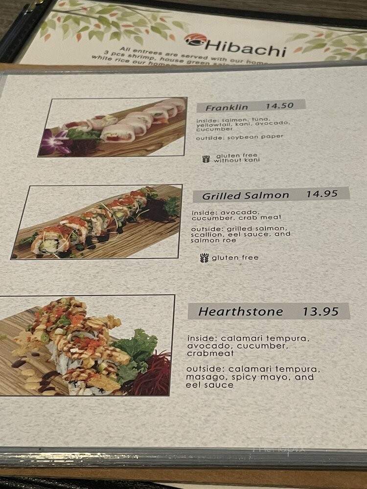 Naru Restaurant - Franklin Lakes, NJ menu_pic