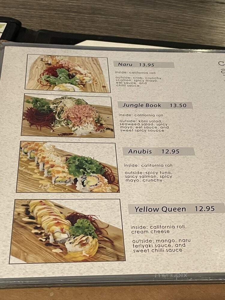 Naru Restaurant - Franklin Lakes, NJ menu_pic
