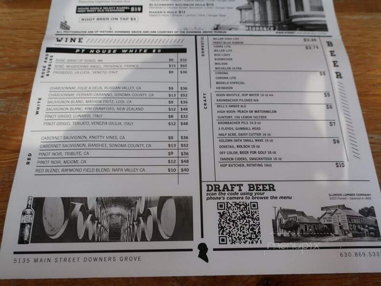 Pierce Tavern - Downers Grove, IL menu_pic