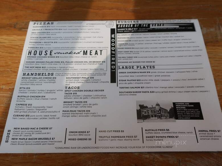Pierce Tavern - Downers Grove, IL menu_pic