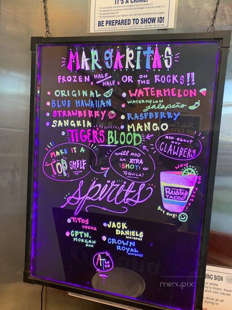 Rusty Taco - Beaumont, TX menu_pic