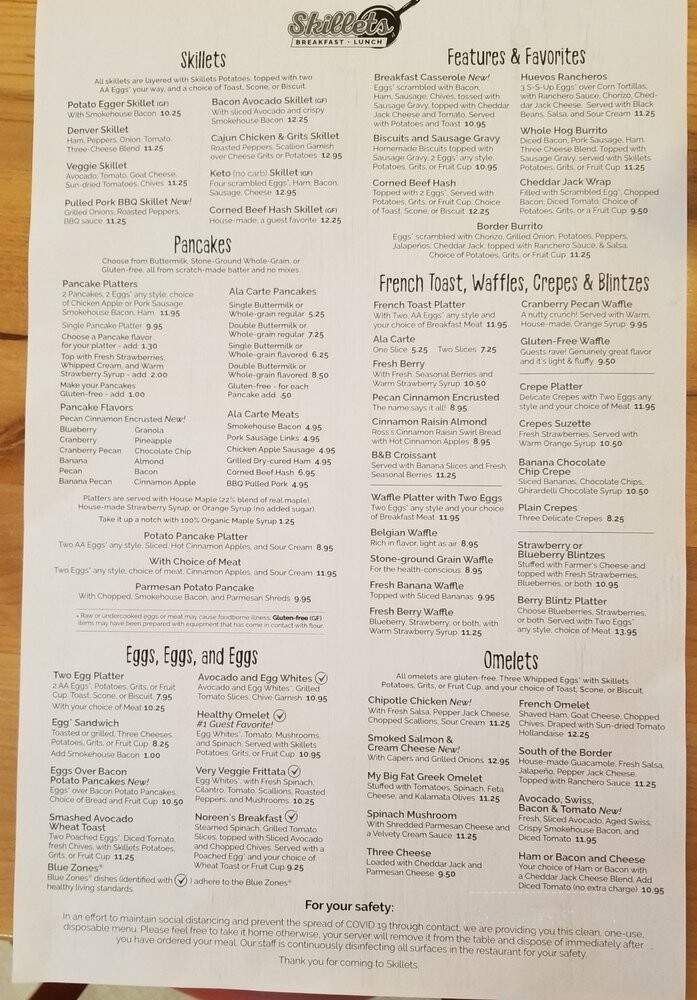 Skillets - Fort Myers, FL menu_pic