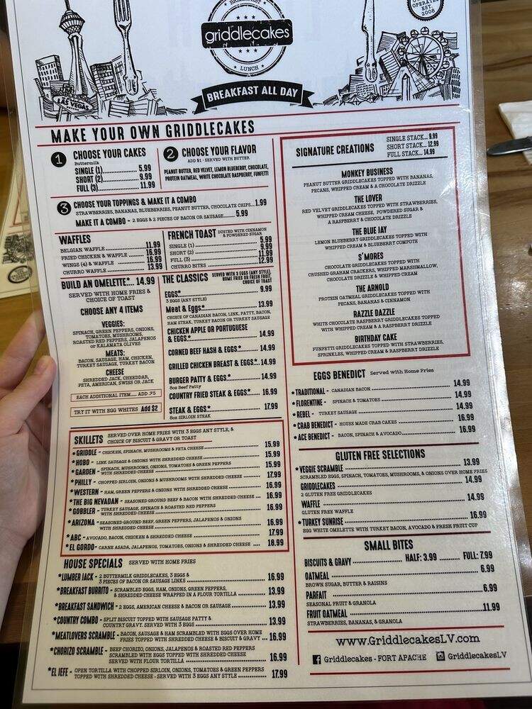 Griddlecakes - Las Vegas, NV menu_pic