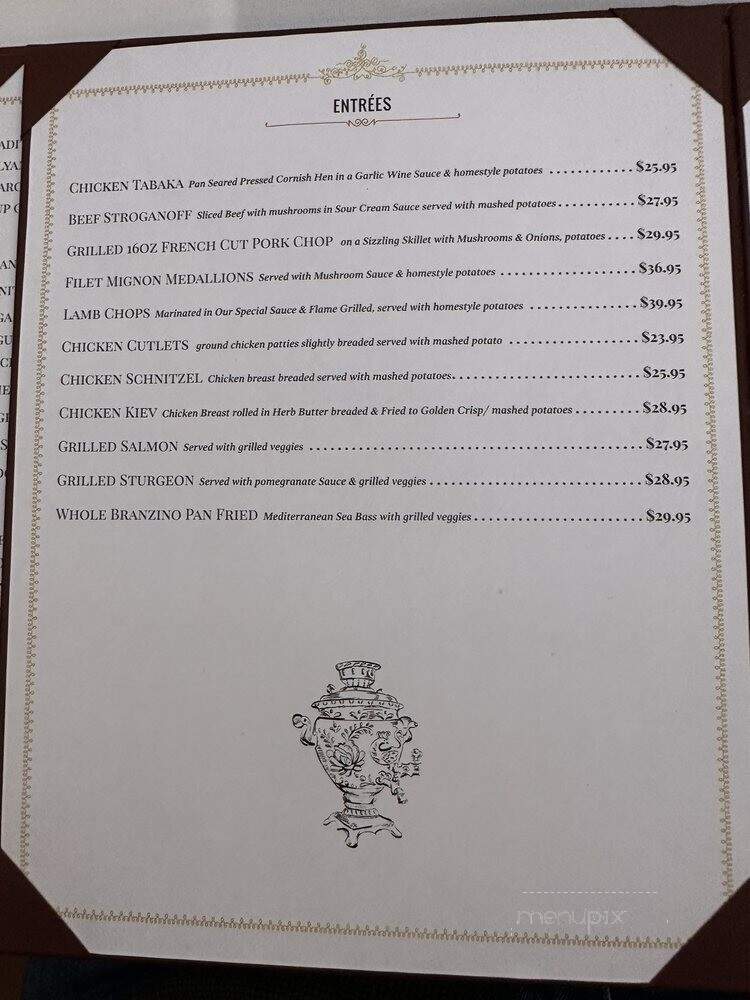 Traktir Restaurant Valley - Los Angeles, CA menu_pic