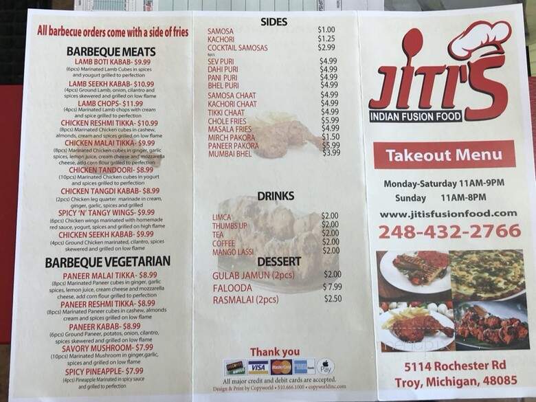 Jitis Indian Fusion Food - Troy, MI