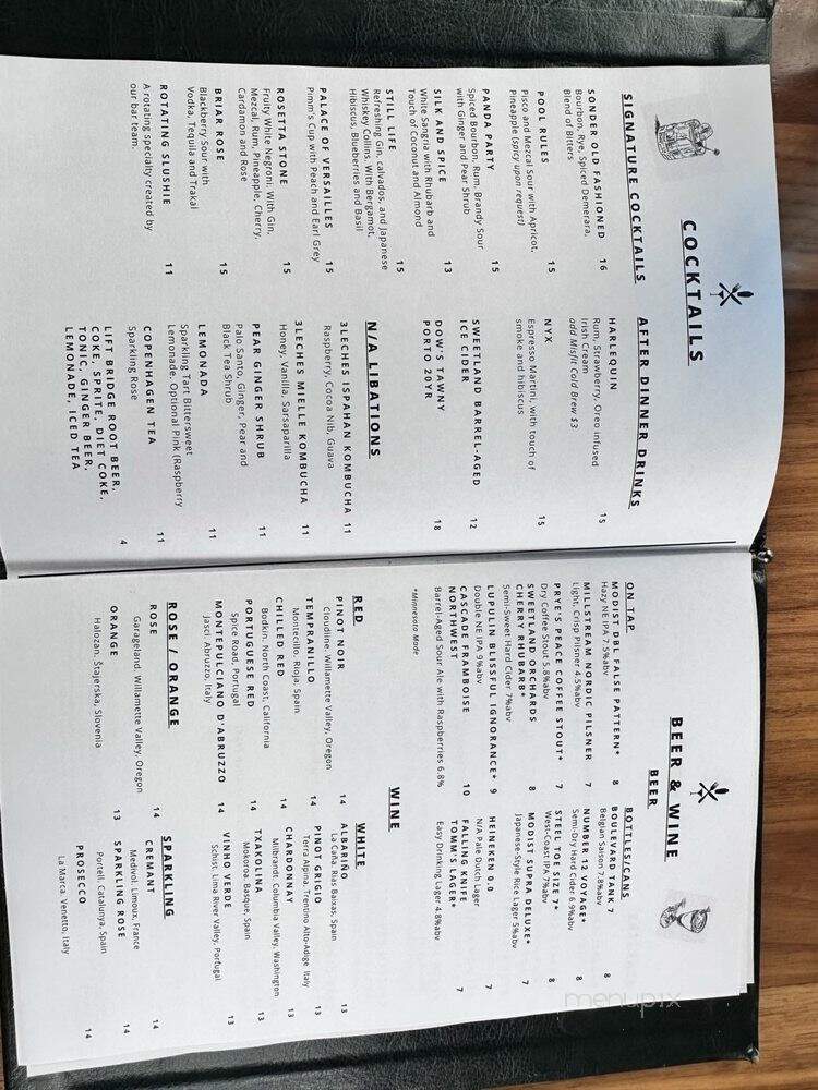 The Sonder Shaker - Minneapolis, MN menu_pic