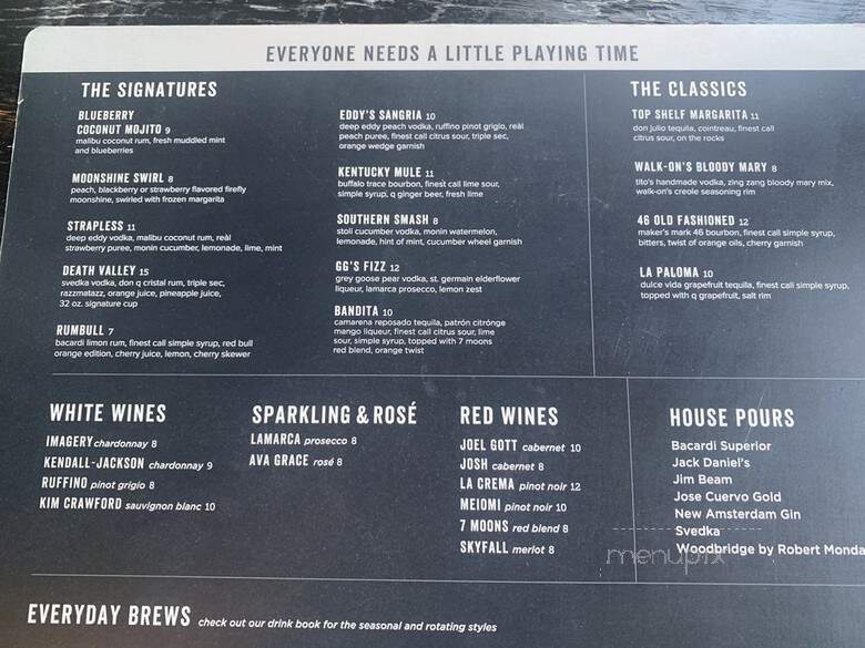 Walk-On's Sports Bistreaux - Waco, TX menu_pic