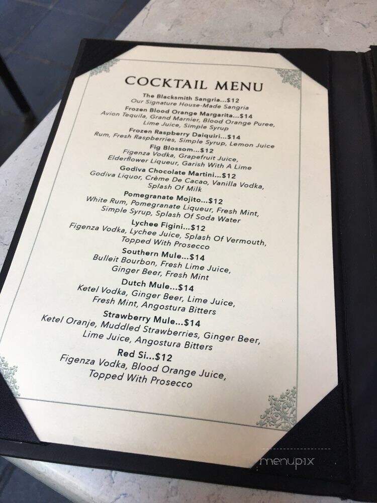 The Blacksmith NYC Bar and Kitchen - New York, NY menu_pic