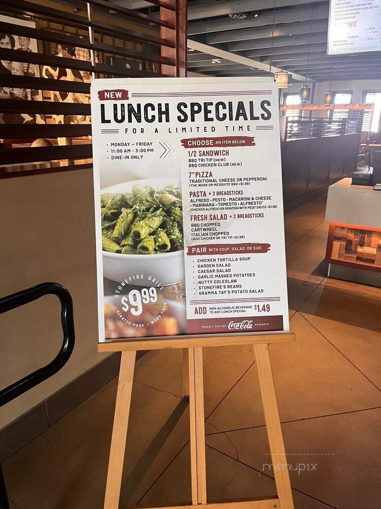 Stonefire Grill - Torrance, CA menu_pic