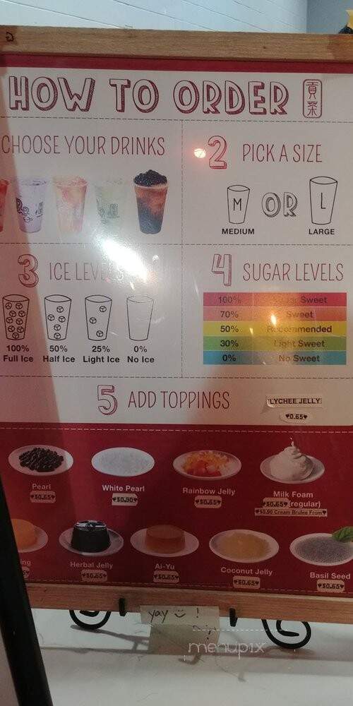 Gong Cha - Cerritos, CA menu_pic