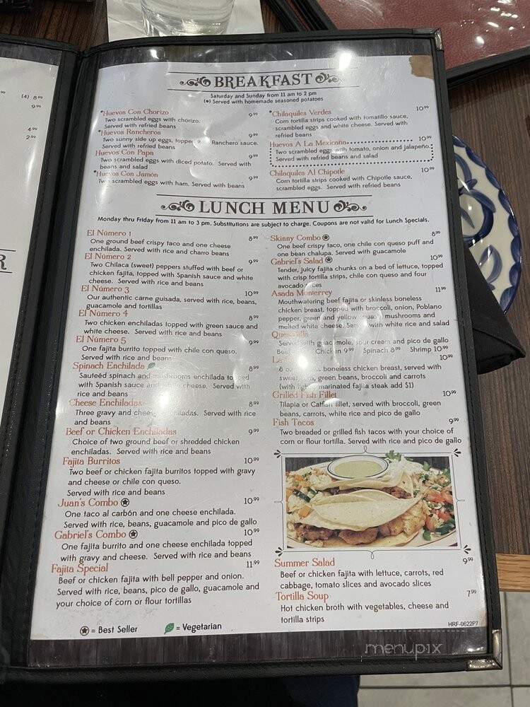 Hacienda Real - Fulshear, TX menu_pic
