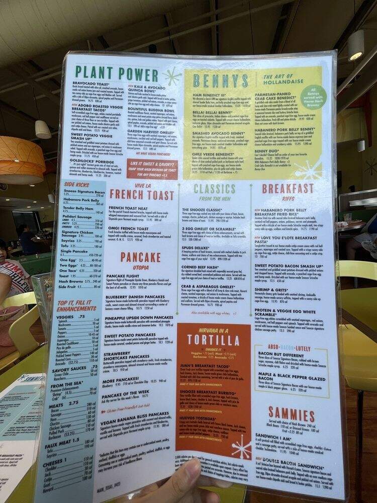 Snooze an AM Eatery - Houston, TX menu_pic