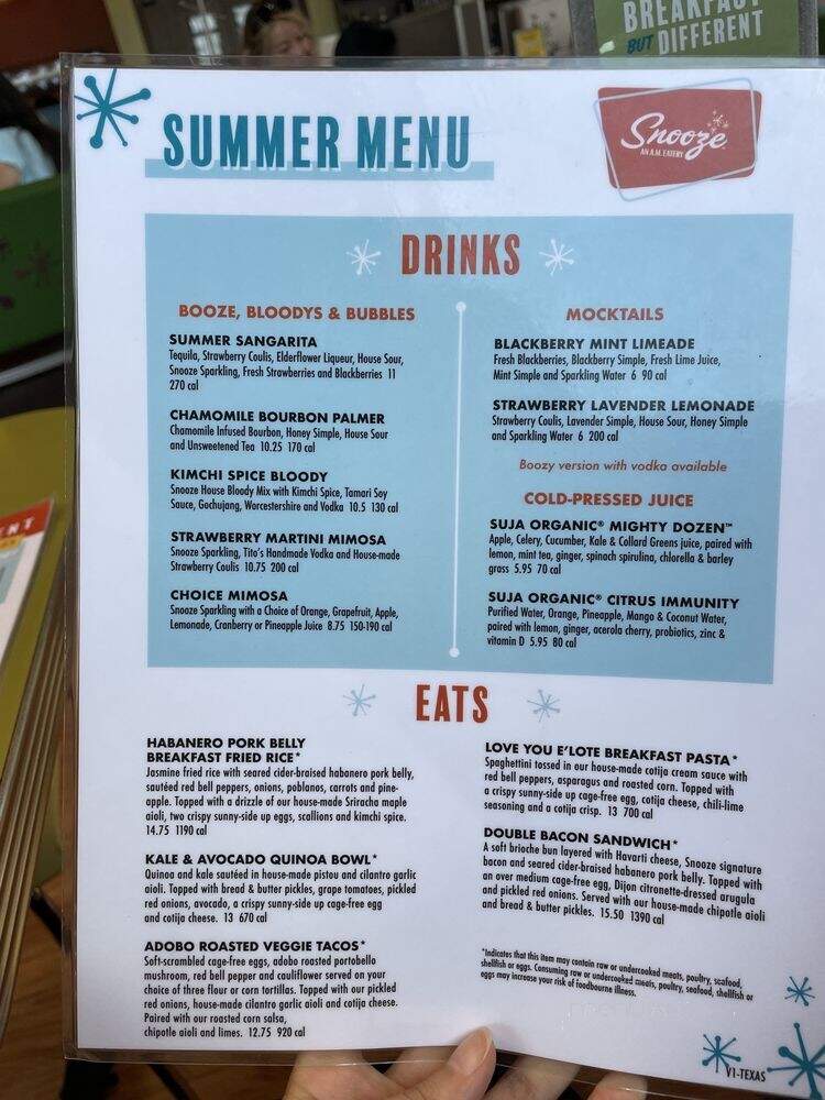 Snooze an AM Eatery - Houston, TX menu_pic