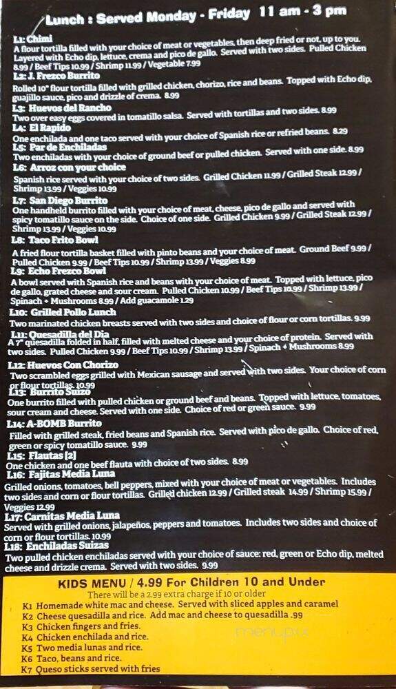 E'cho Frezco - Forest Hill, MD menu_pic