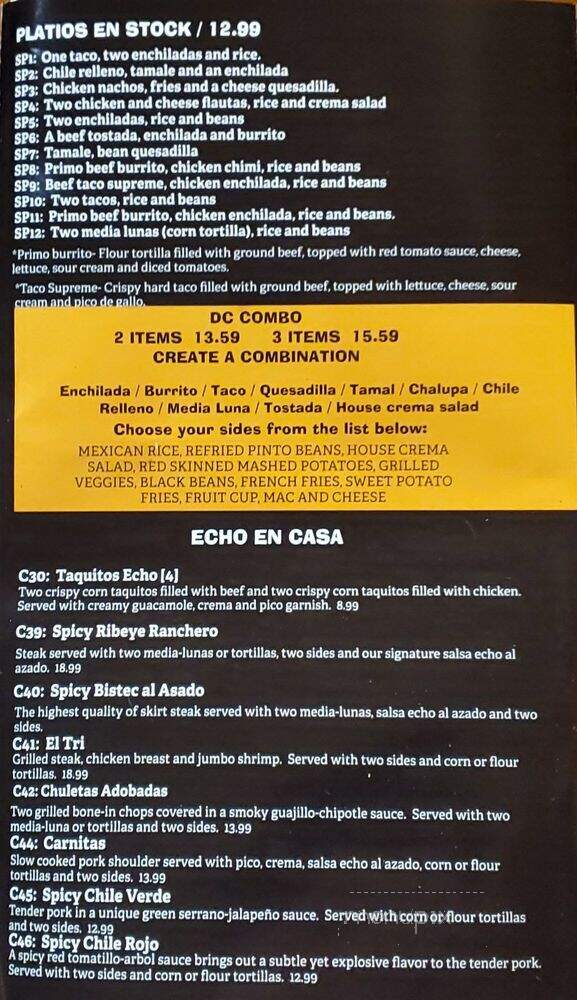 E'cho Frezco - Forest Hill, MD menu_pic