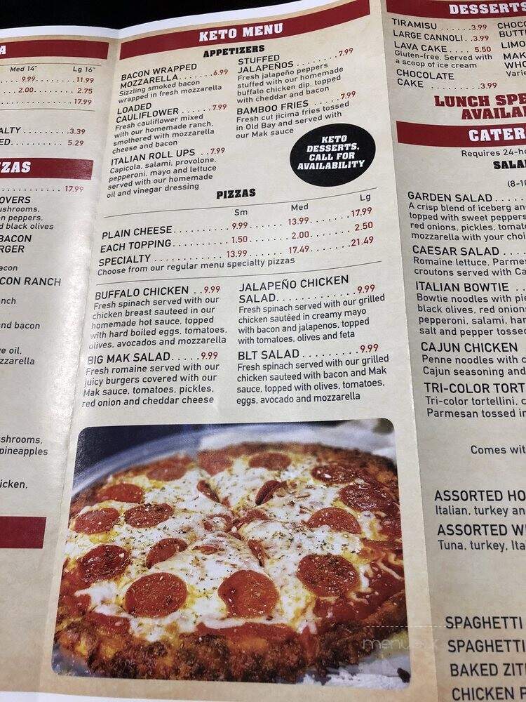 MariSal's Pizza Shop - York, PA menu_pic