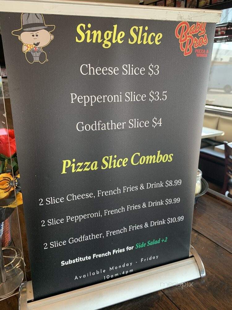 Baby Bros Pizza & Wings - South El Monte, CA menu_pic