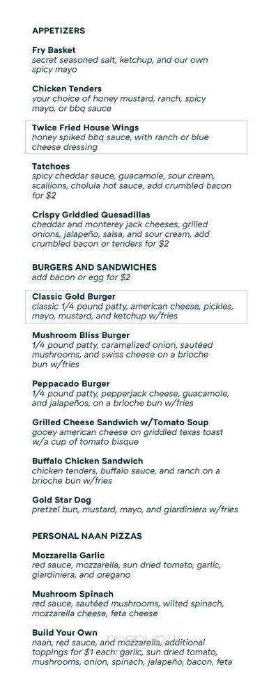 Surge Coffee Bar & Billiards - Chicago, IL menu_pic