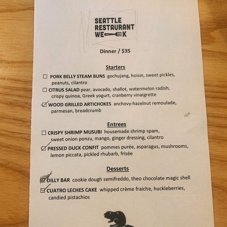 Sawyer - Seattle, WA menu_pic
