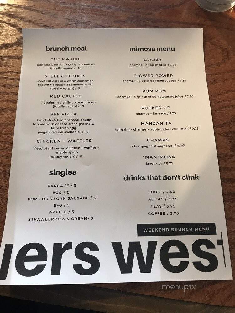 Strangers West - El Centro, CA menu_pic