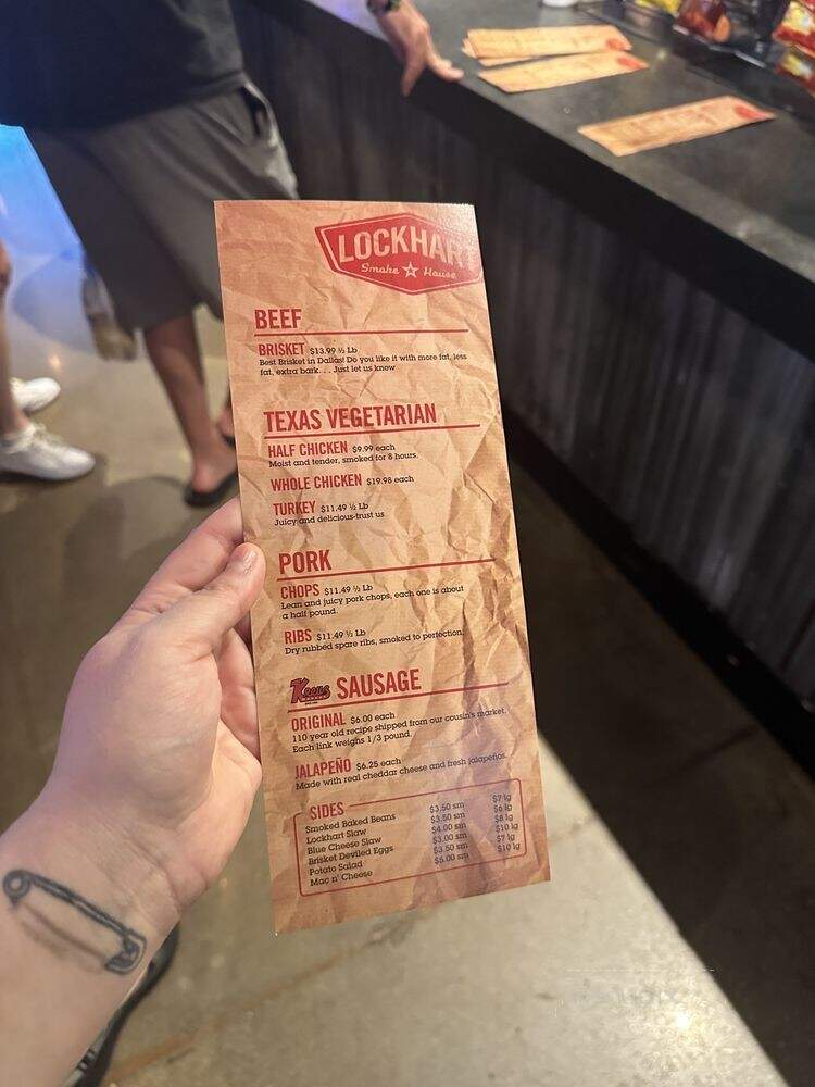 Lockhart Smokehouse - Arlington, TX menu_pic